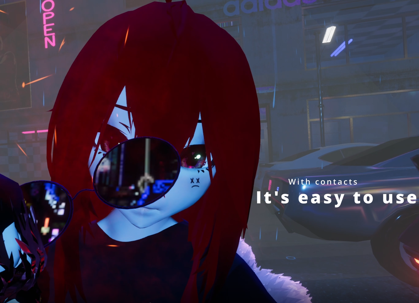 Matrix Sunglasses With Fire Animations