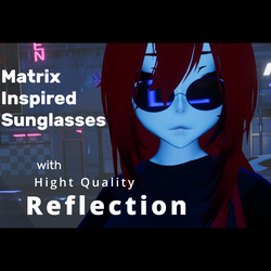 Matrix Sunglasses With Fire Animations