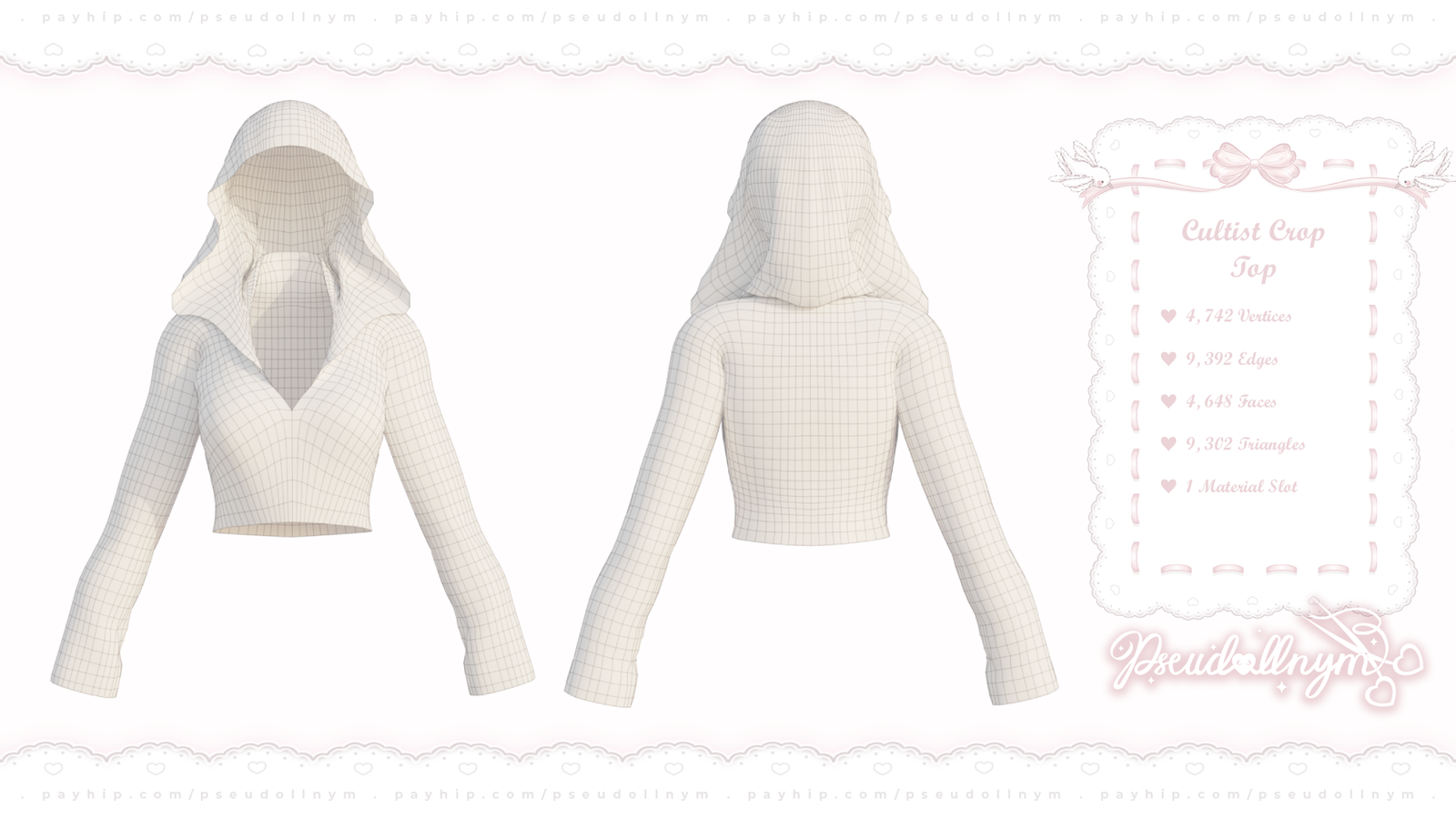 ❛ cultist ❜ crop top ﹒ free VRChat halloween asset