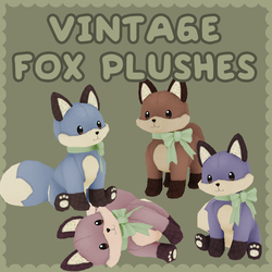 Vintage Fox Plushes