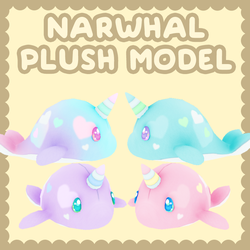 Narwhal Plush Model