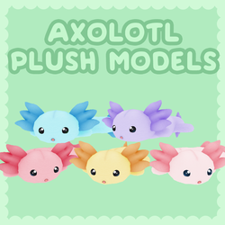 Axolotl Plush Models