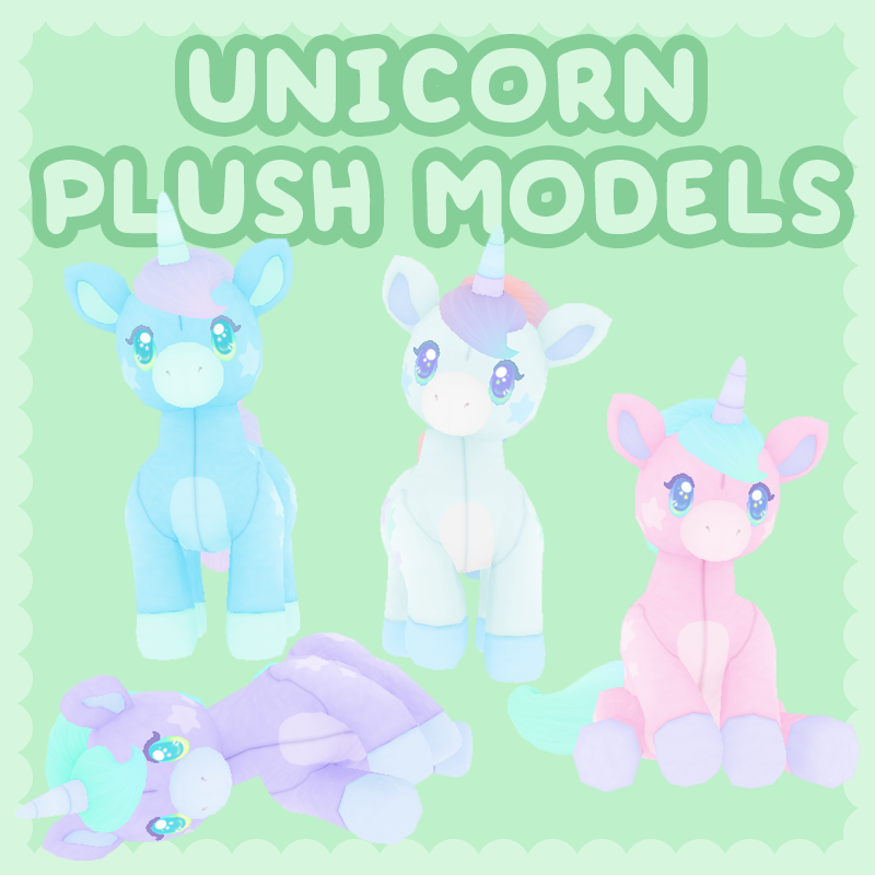 Unicorn Plush Models