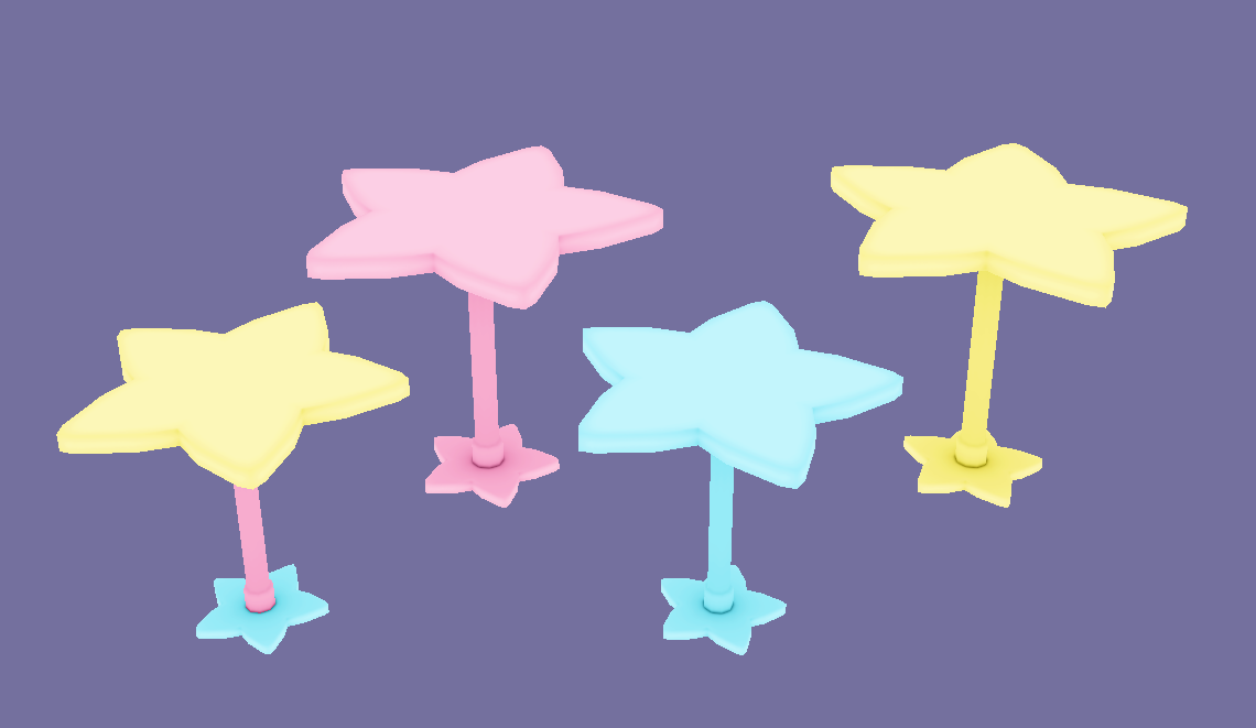 Star Side Table Model