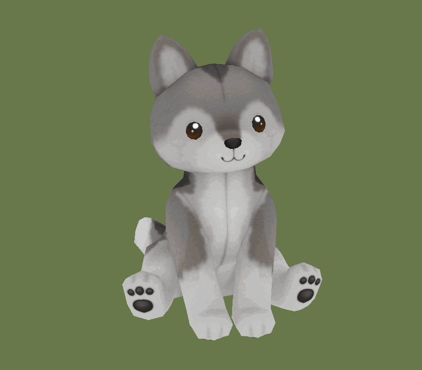 Wolf and Husky Plushes