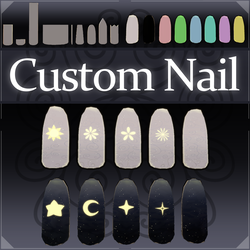 [FREE] Custom Nail V1.2 | VRChat Avatar Asset [MA Ready]