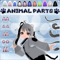 [FREE] Animal Parts V1.1 | VRChat Avatar Asset [MA Ready]