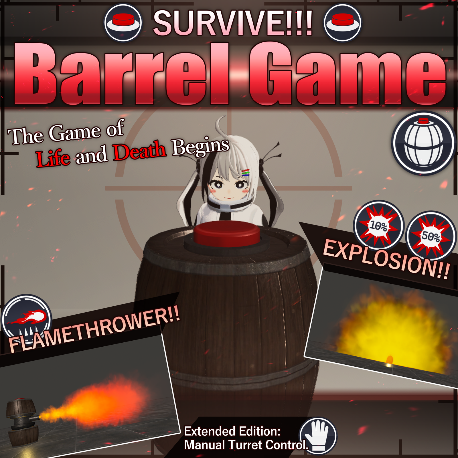 Barrel Game V1.1 | VRChat Death Game [MA Ready]