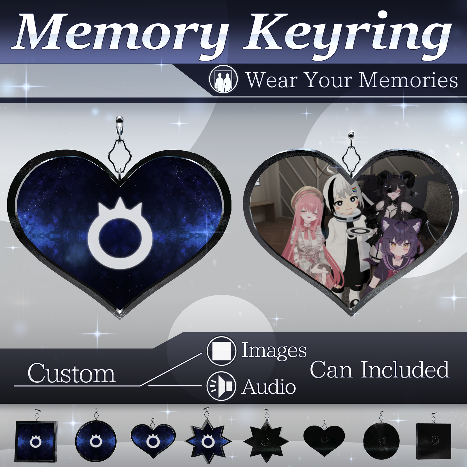 Memory Keyring V1.1 | VRChat Audio & Image Prop [MA Ready]