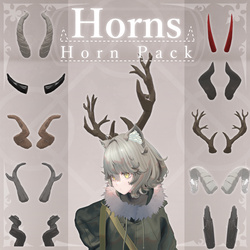 [FREE] Horn Pack V1.1 | VRChat Accessory [MA Ready]