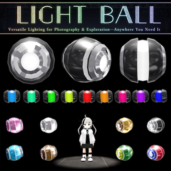[FREE] Light Ball Gimmick V1.1 | VRChat Lighting Prop [MA Ready]