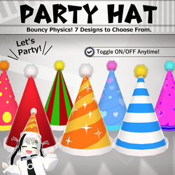 [FREE] Party Hat V1.1 | VRChat Accessory [MA Ready]