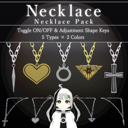 [FREE] Necklace Pack V1.1 | VRChat Accessory [MA Ready]