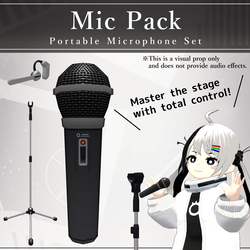 [FREE] Anywhere Mic Pack V1.1 | VRChat Performance Prop [MA Ready]