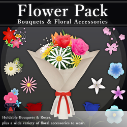 [FREE] Flower Pack V1.1 | VRChat Flower Prop [MA Ready]