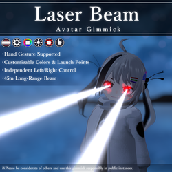 [FREE] Laser Beam V1.0 | VRChat FX Gimmick [MA Ready]