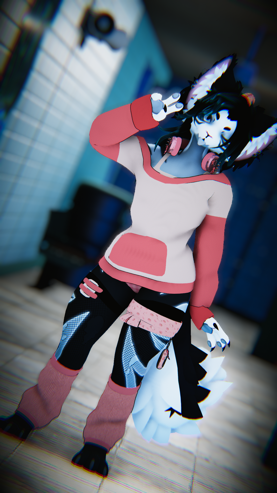 Bunny Gamer Outfit ( for Novabeast )