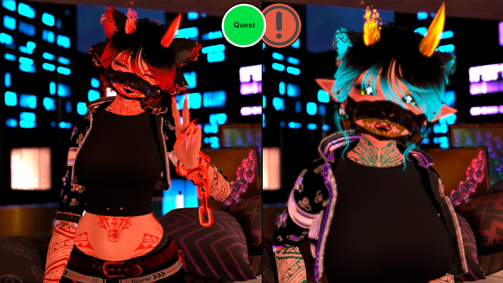 ⛈️ Yuurei & Yami no Genjitsu Bundle (PC/Quest/Opti) | Face Tracking | GoLoco | Wholesome SPS ⛈️