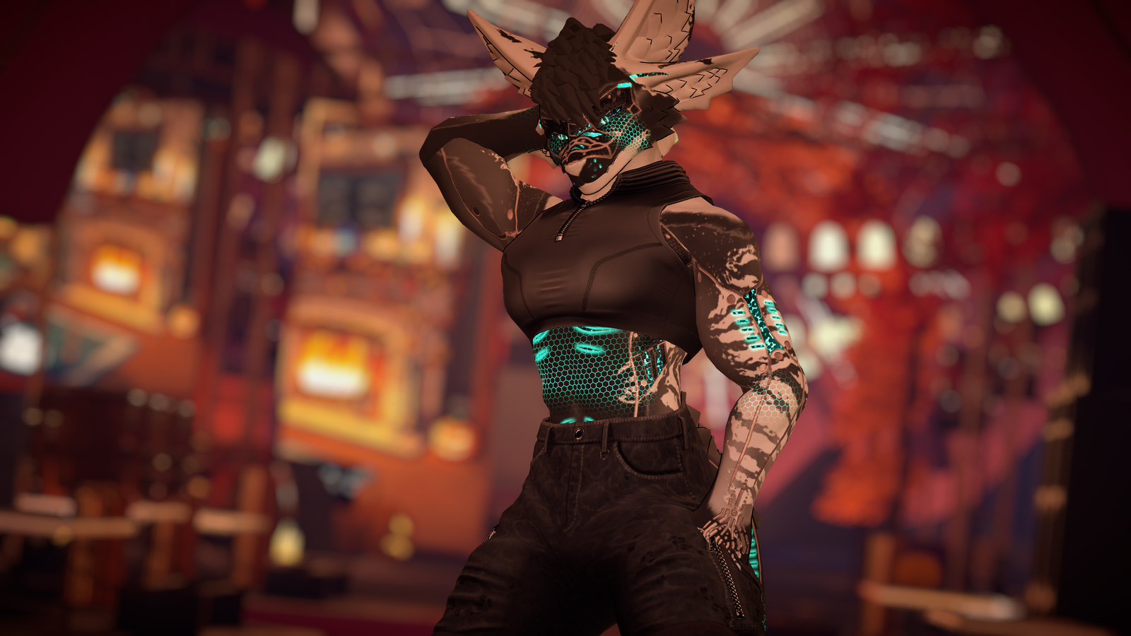 Furry universal hair - punk hair