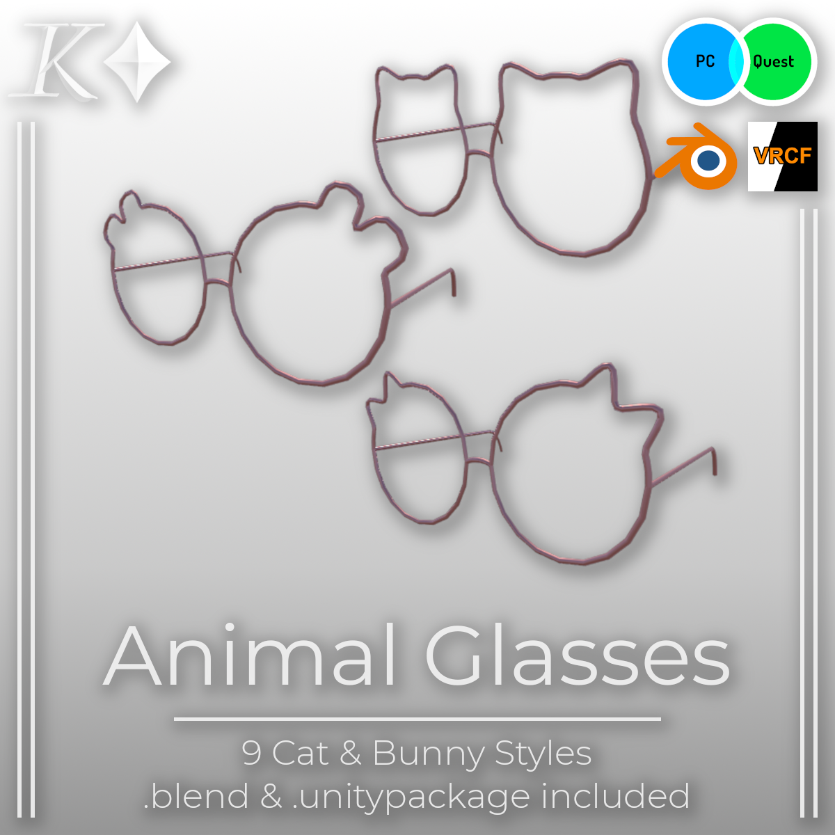 Cat & Bunny Glasses Prefab/Asset