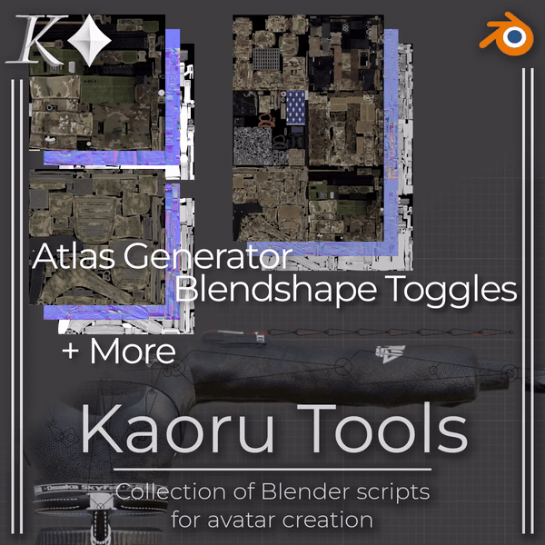 Kaoru's Blender Tools | Atlas Generator | Toggle BlendShapes + More