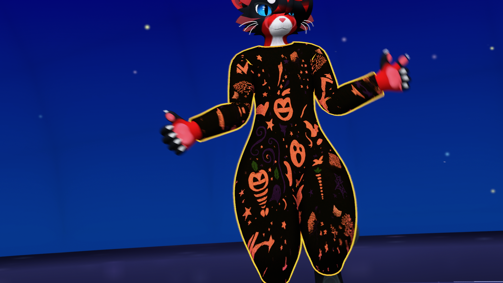 Mayu Cat Halloween Bodysuit