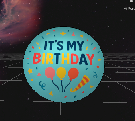 Birthday badge