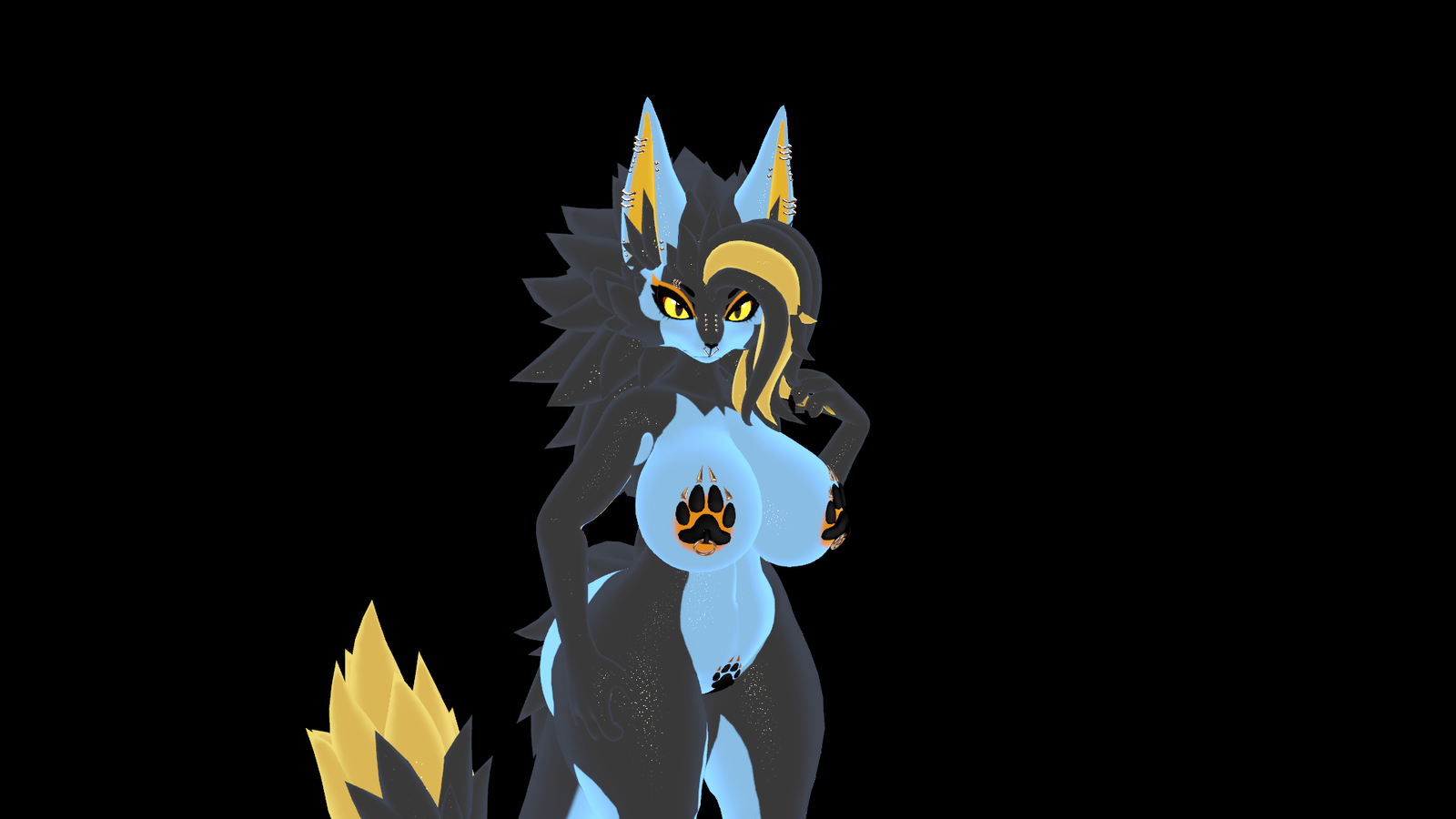 Luxray Texture for the KFN (Kurai's Female Novabeast) (NSFW)