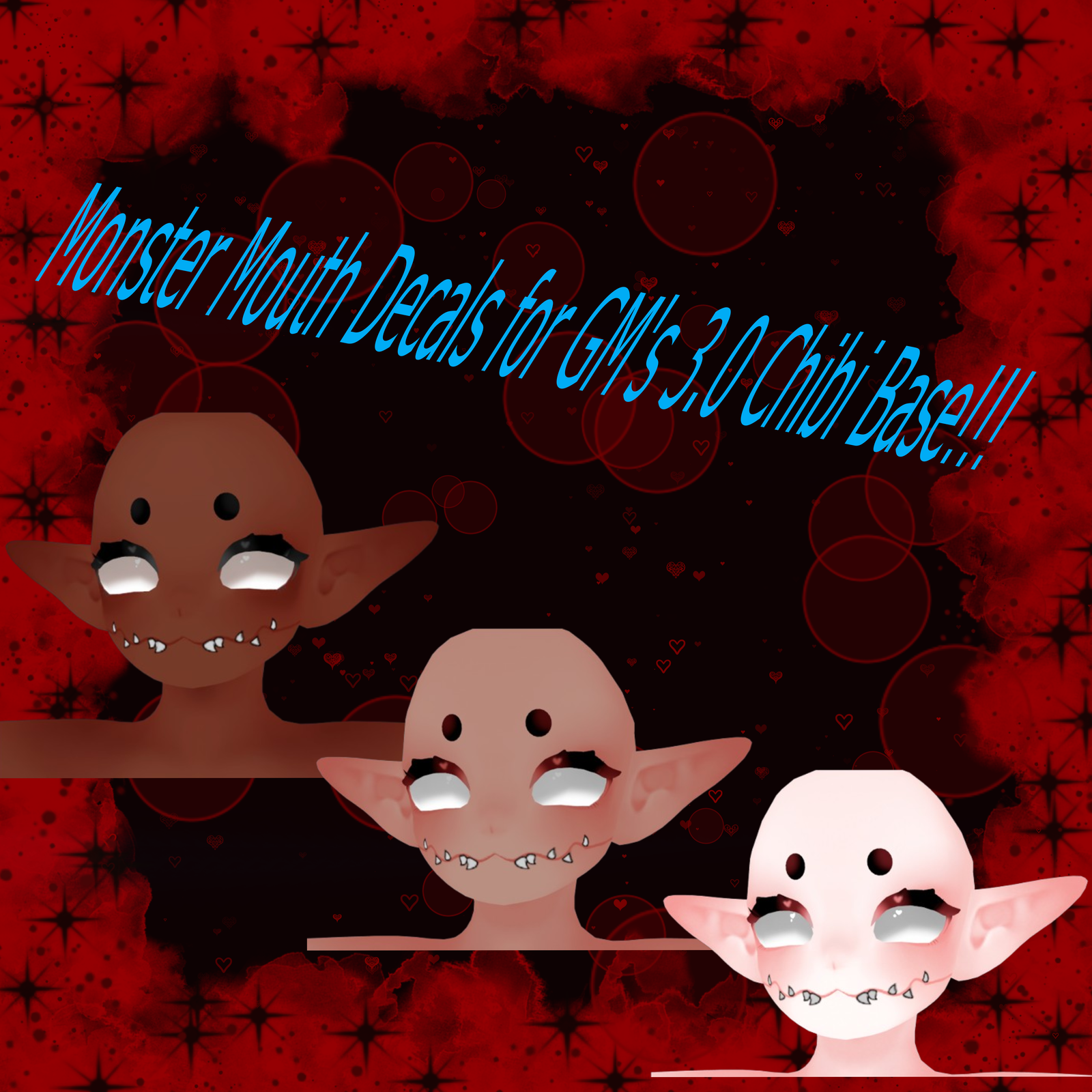 Monster Mouth Decals for GM's 3.0 Base!