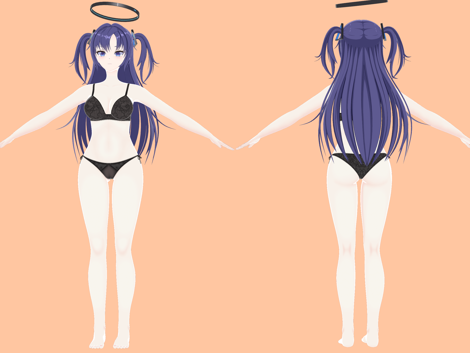 Hayase Yuuka - Blue Archive NSFW Avatar +Gym Outfit