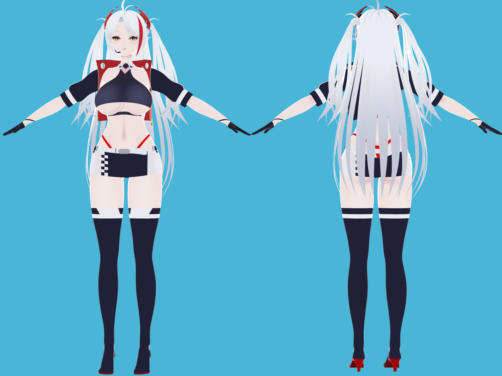 Prinz Eugen Final Lap - Azur Lane NSFW VRChat 3D Avatar