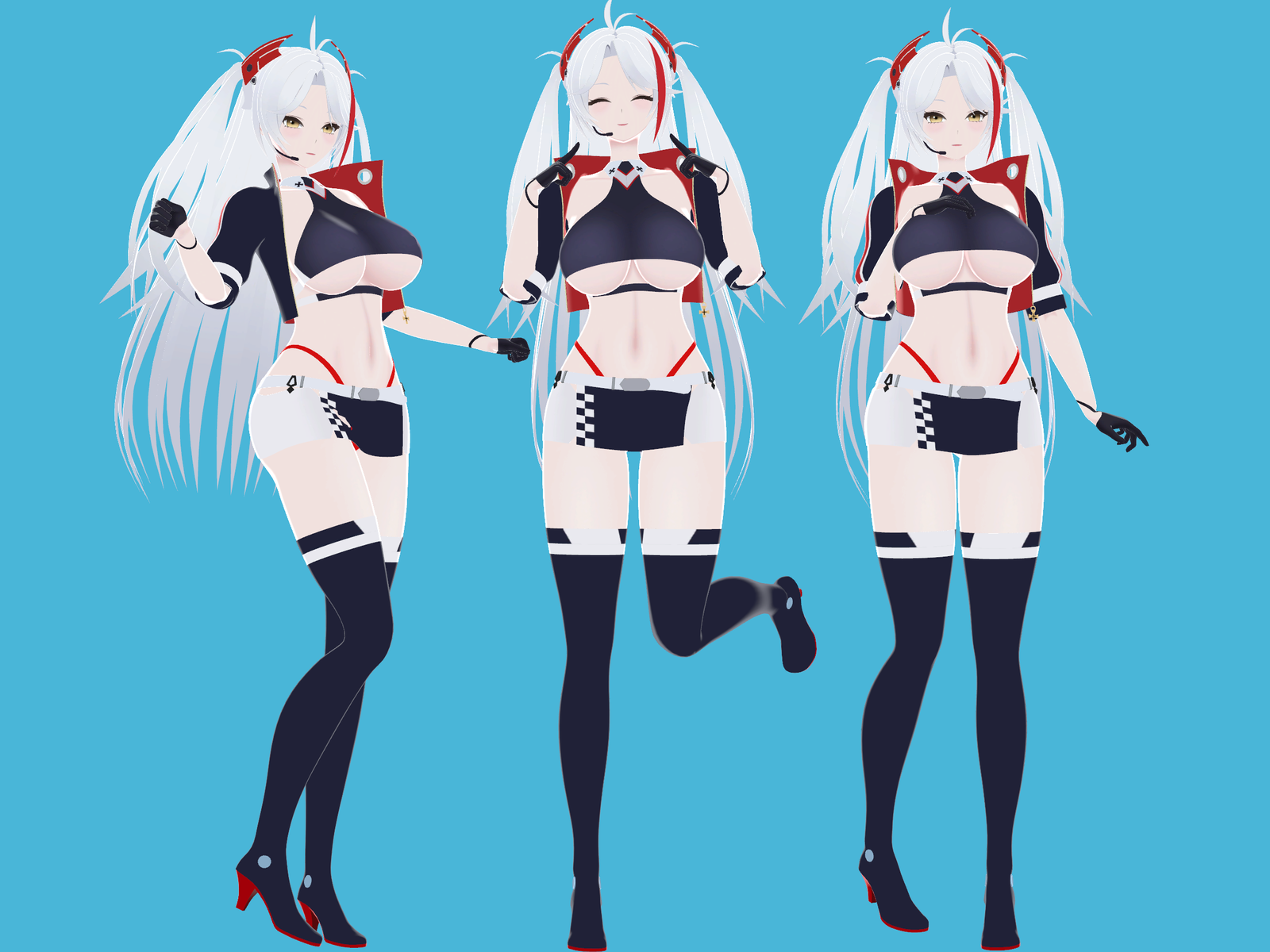 Prinz Eugen Final Lap - Azur Lane NSFW VRChat 3D Avatar