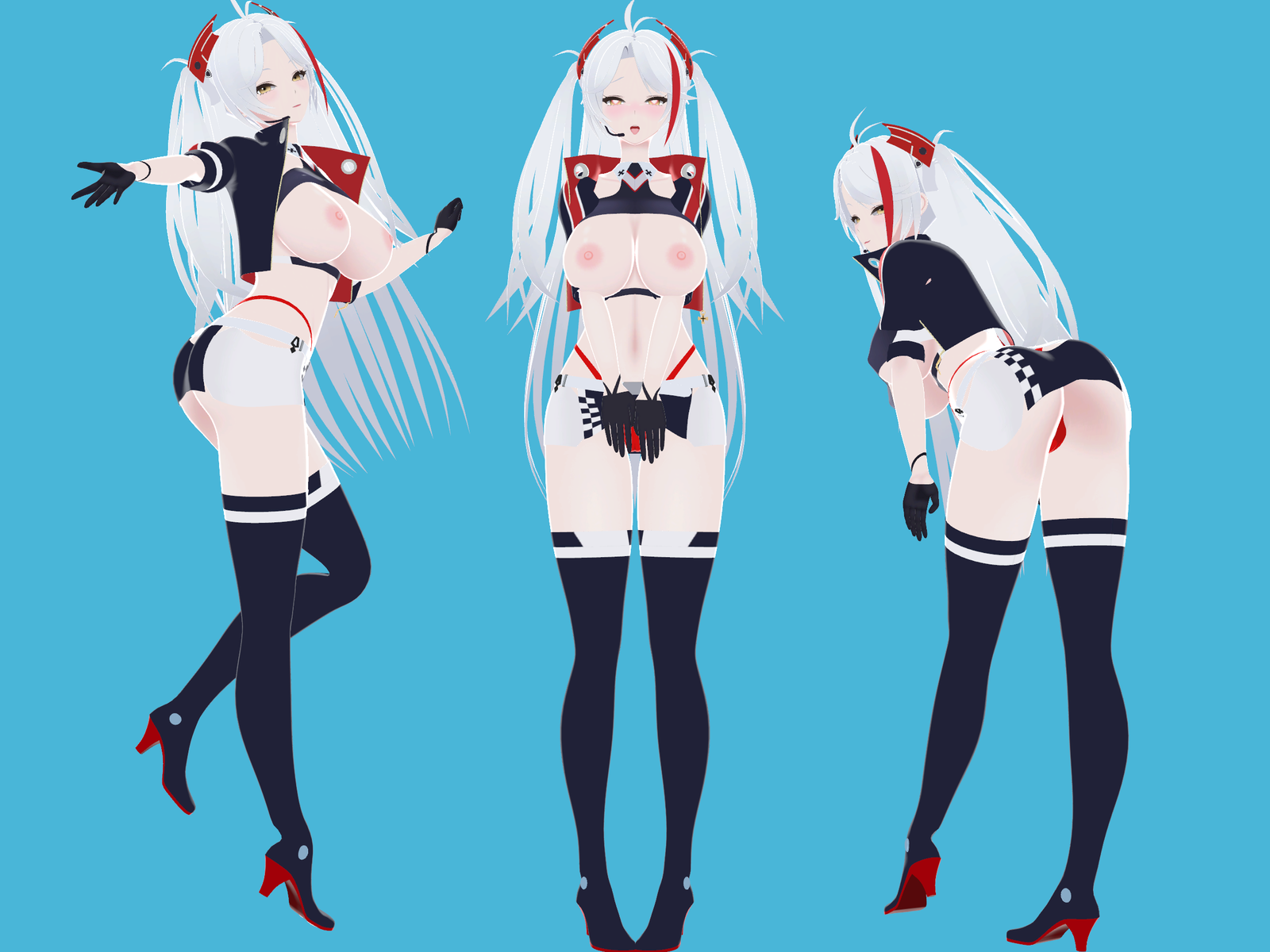 Prinz Eugen Final Lap - Azur Lane NSFW VRChat 3D Avatar
