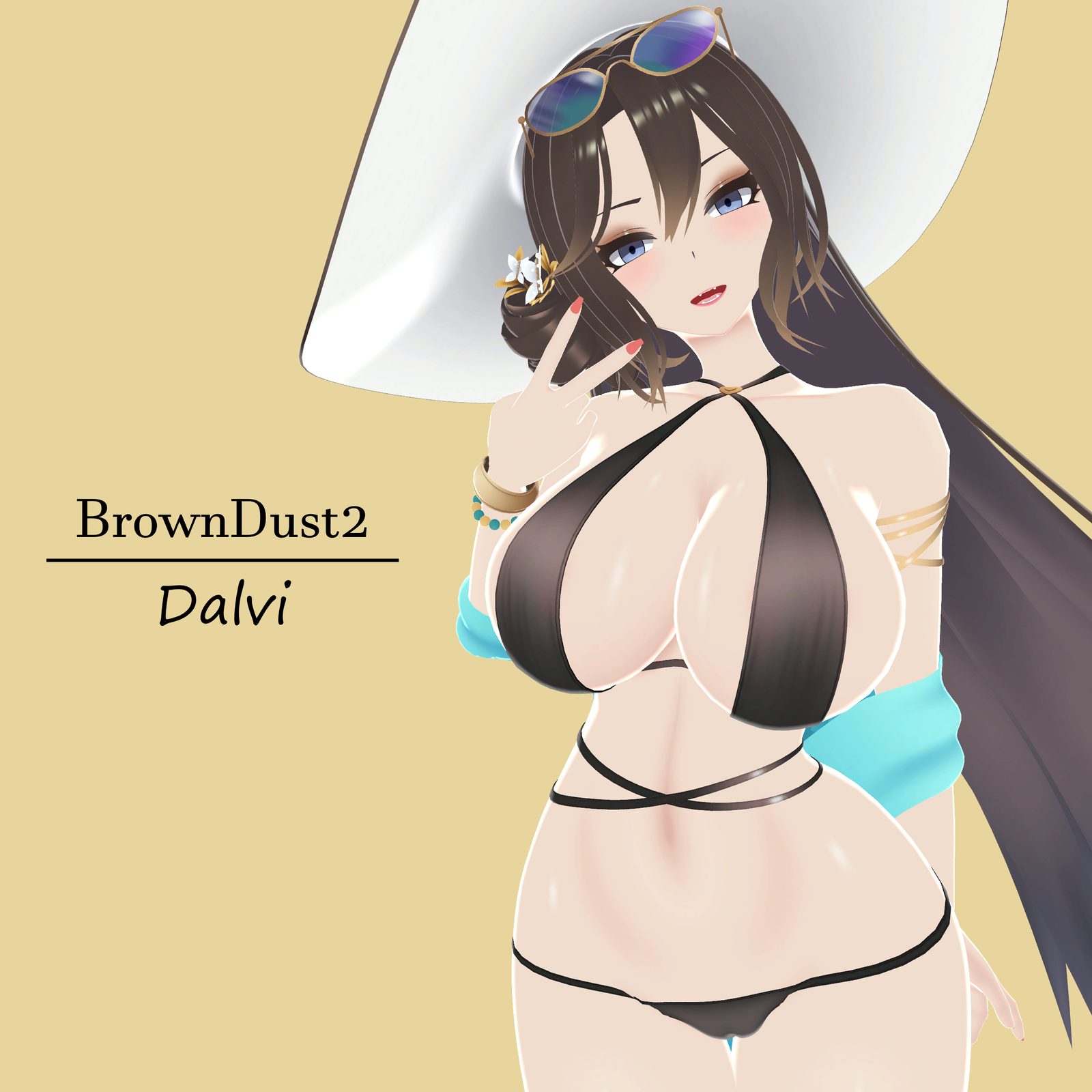 Dalvi - BrownDust2 NSFW VRChat 3D Avatar