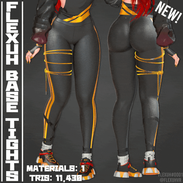 [Flexuh Base] Tights, Fishnets & Yoga Pants Set