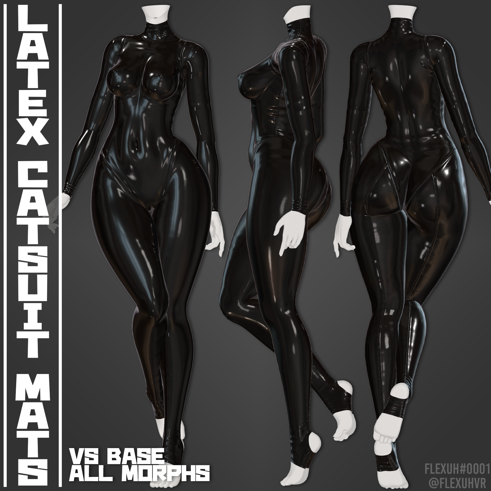 [VR Base] Latex Catsuit Materials