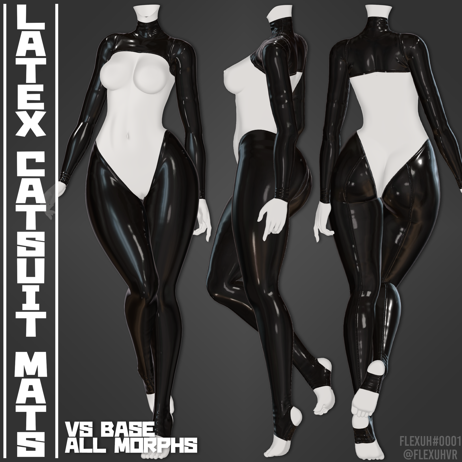 [VR Base] Latex Catsuit Materials