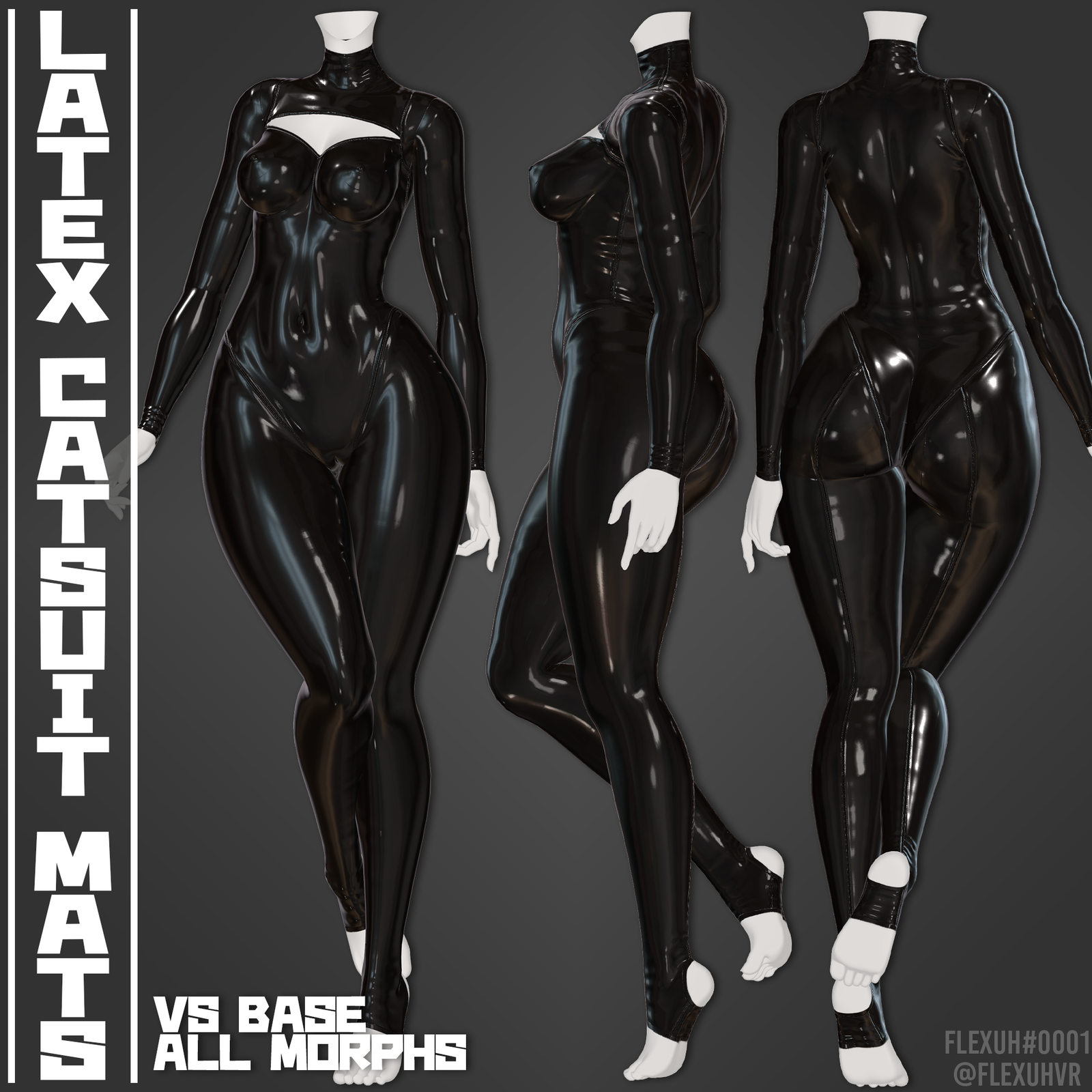 [VR Base] Latex Catsuit Materials