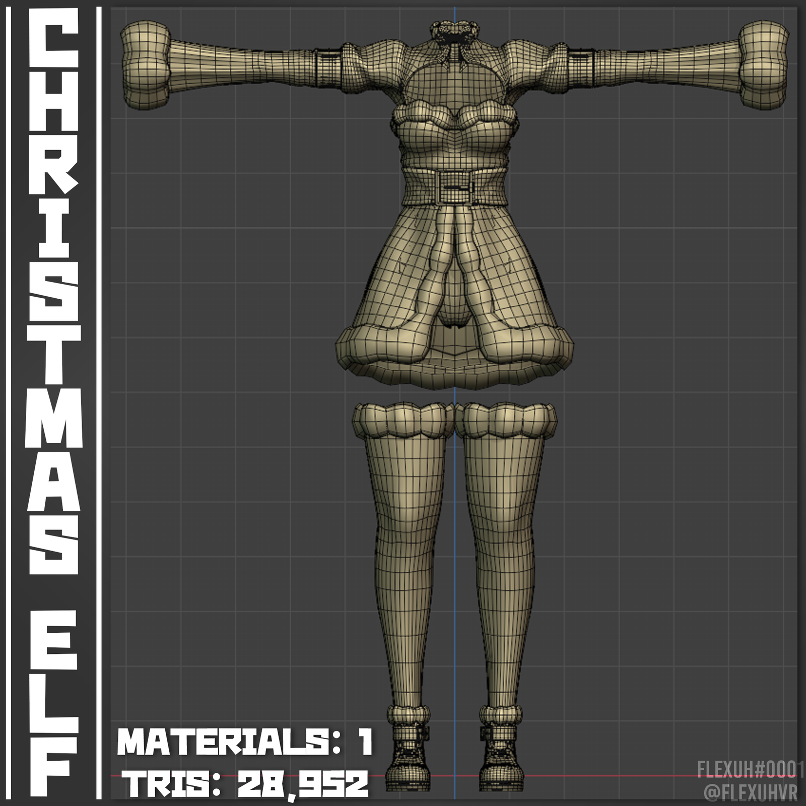 [Multi Base]  Christmas Elf Outfit
