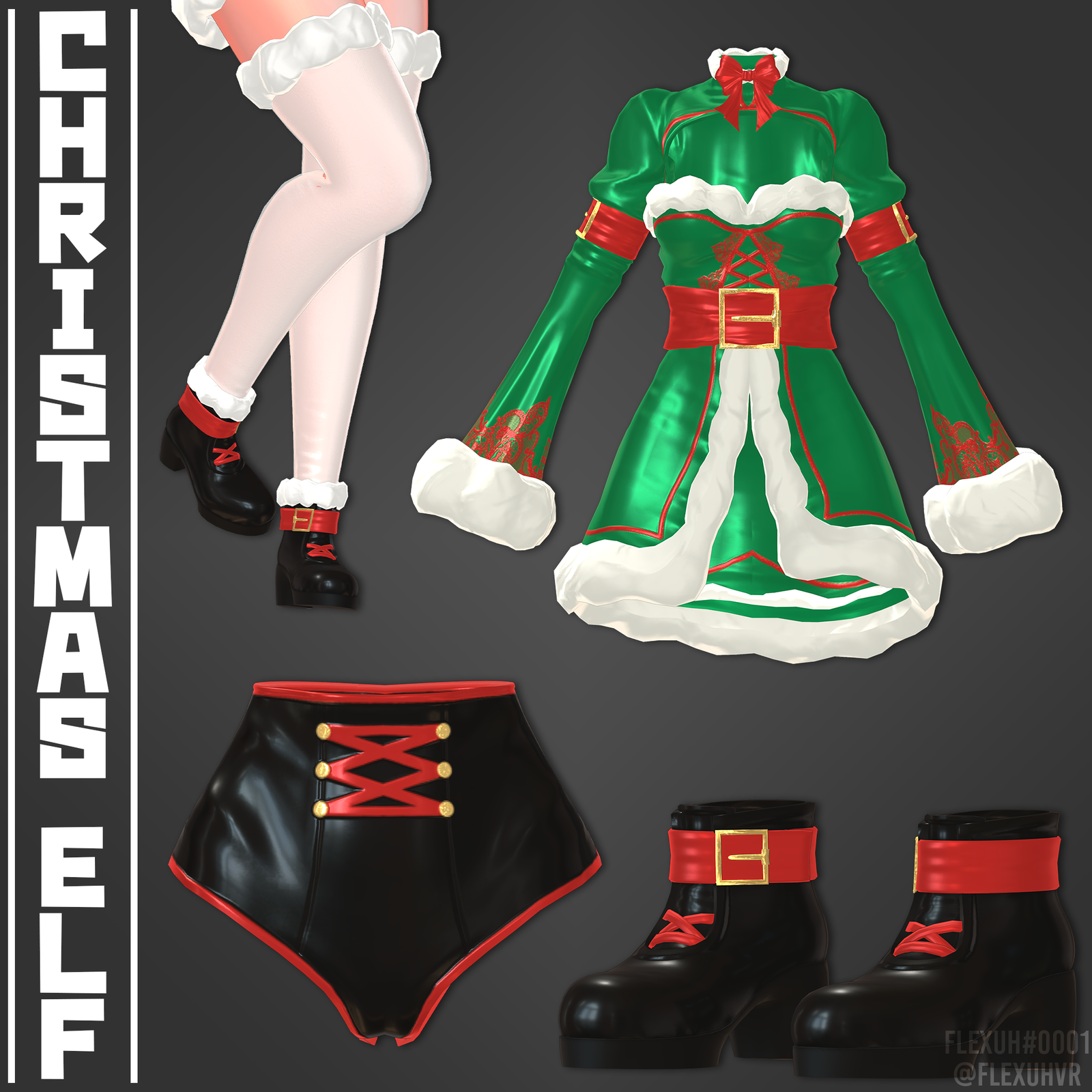 [Multi Base]  Christmas Elf Outfit