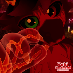 Blood Ruby Kobold - Halloween texture and skeleton hand for Kobi the Kobold