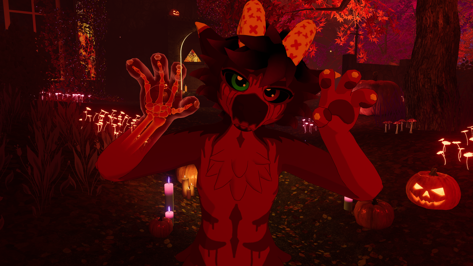 Blood Ruby Kobold - Halloween texture and skeleton hand for Kobi the Kobold