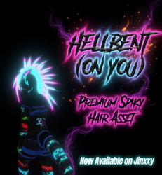 Free VRCFury Hair - Hellbent (on you)