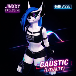 Free VRCFury Hair - Caustic (Loyalty)