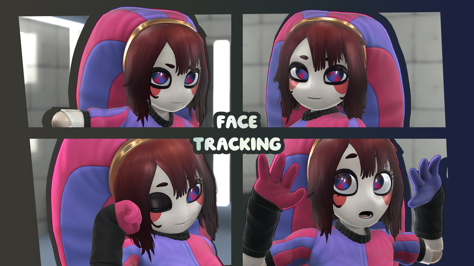 Pomni Doll (TADC-inspired VRChat Avatar)