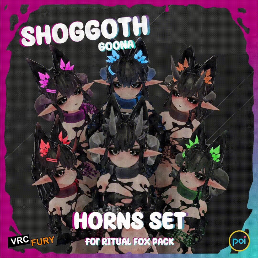 Shoggoth - Horns Set - for Ritual Fox Pack
