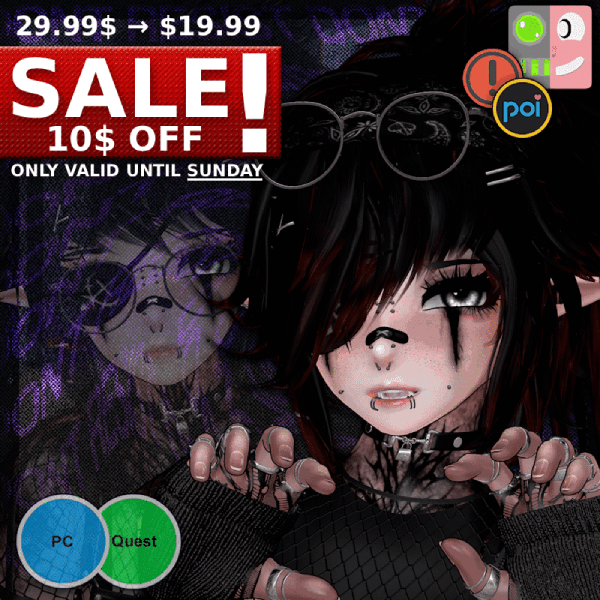 ⟡ Ruin | VRCFT, SPS, Female / Femboy (PC + QUEST) 