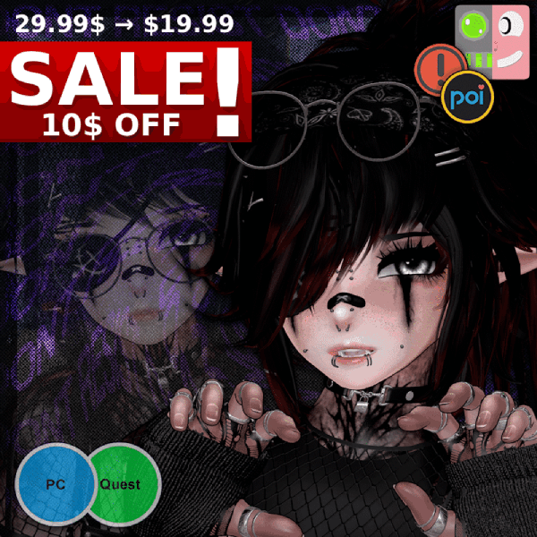 ⟡ Ruin | VRCFT, SPS, Female / Femboy (PC + QUEST) 