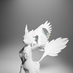 Avali feather earring