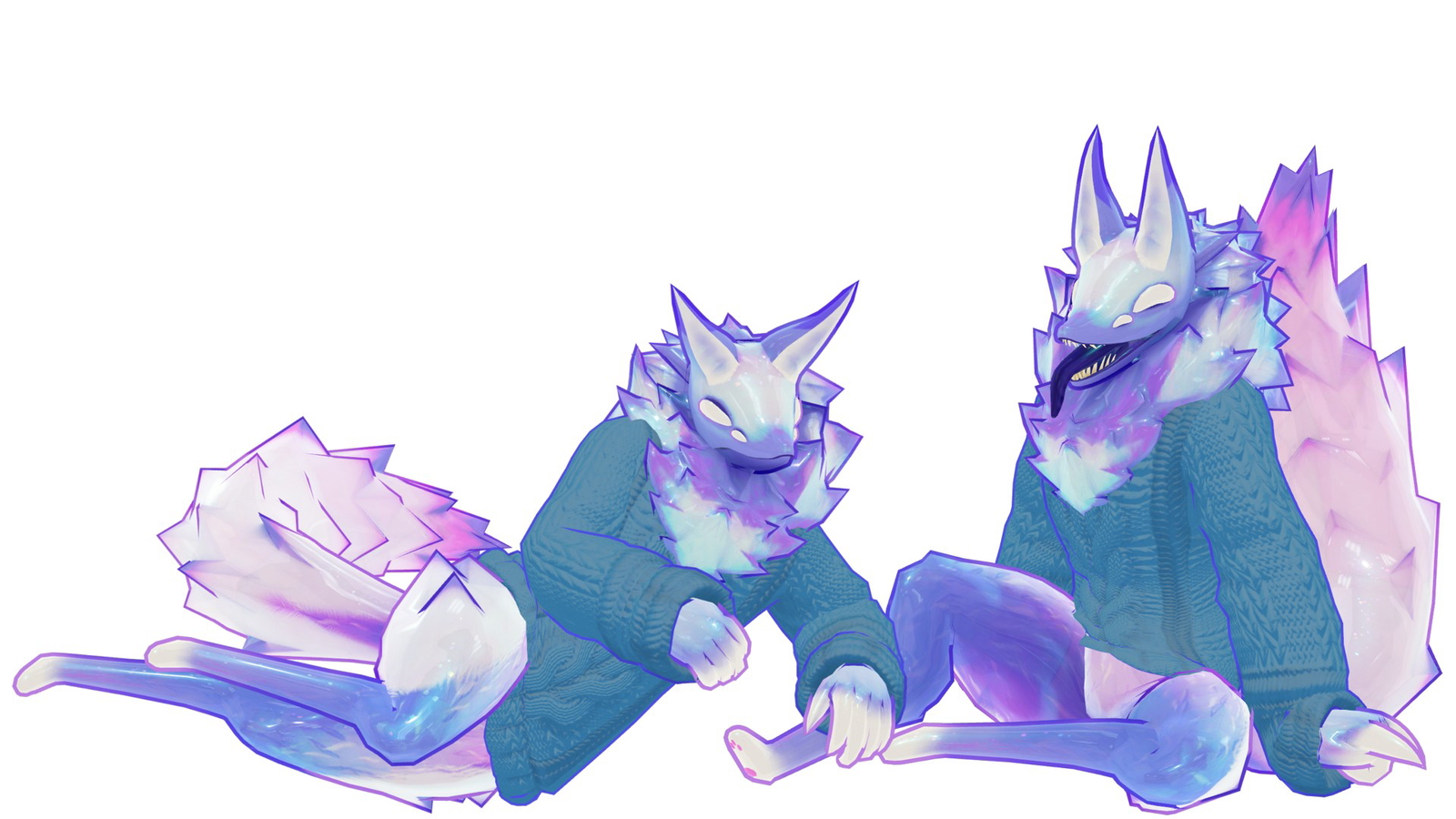 25% OFF🧨IN DESCRIPTION | Ice Wraith VRChat Furry Model